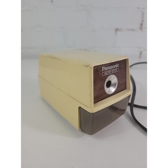 Panasonic KP-100 Electric Pencil Sharpener Auto Stop Vintage Tested Works Japan - Picture 1 of 7